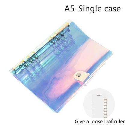 A5 and A6 hand account notebook with loose leaf binding in multiple style options