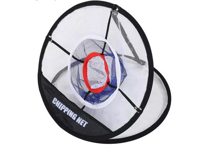 UP Indoor Outdoor Chipping Pitching Training Net in white, showing pop-up design