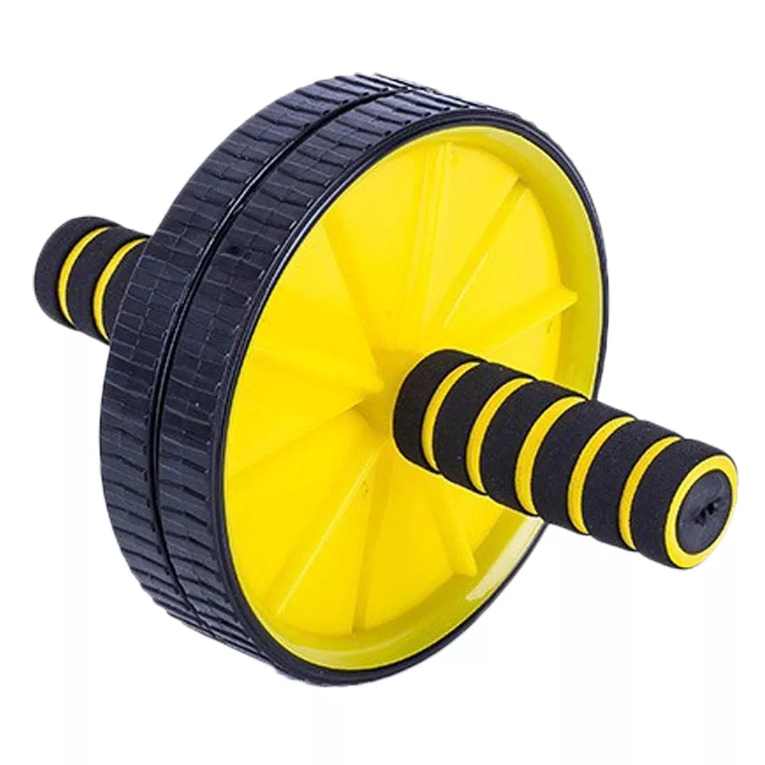 Double Wheel Abdominal Wheel in red, blue, green, and yellow for core exercises