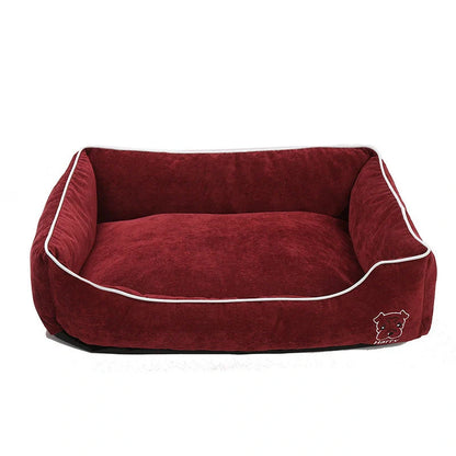 Bite resistant corduroy pet kennel in various sizes and colours