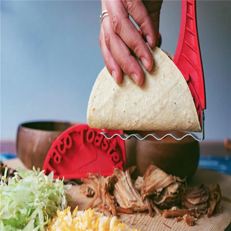 Taco Toaster for making healthy, crispy taco shells without oil