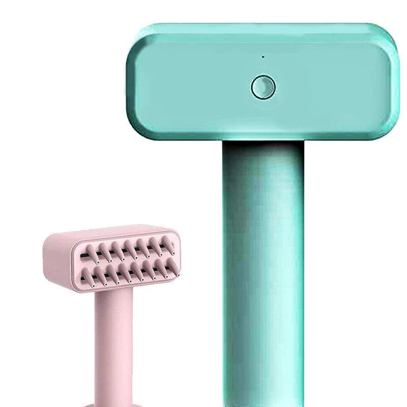 Wireless electric pet grooming comb with features to efficiently remove fleas, mites, and lint from your pet's coat