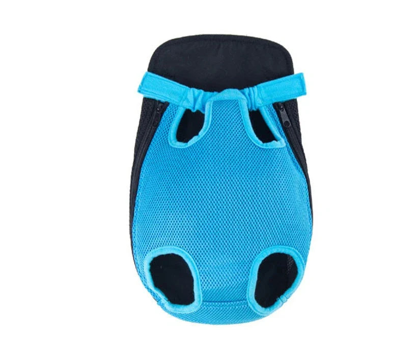 Versatile pet carrier backpack made of breathable mesh material for dogs in various sizes and colors