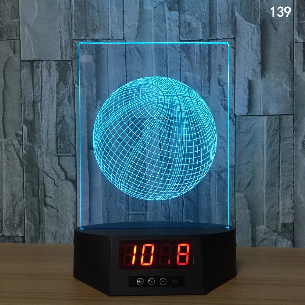 Glowing 3D dolphin LED night light with wireless charging base and remote control on bedside table