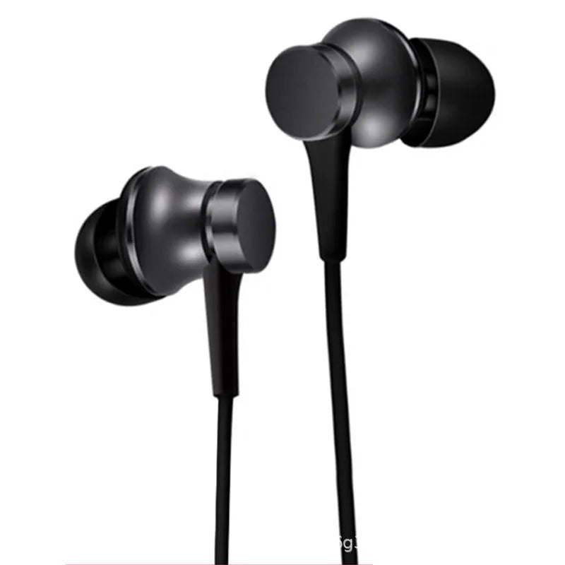 Piston in-ear headphones with 3.5mm plug in black, blue, and red colour options