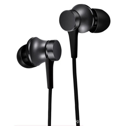 Piston in-ear headphones with 3.5mm plug in black, blue, and red colour options