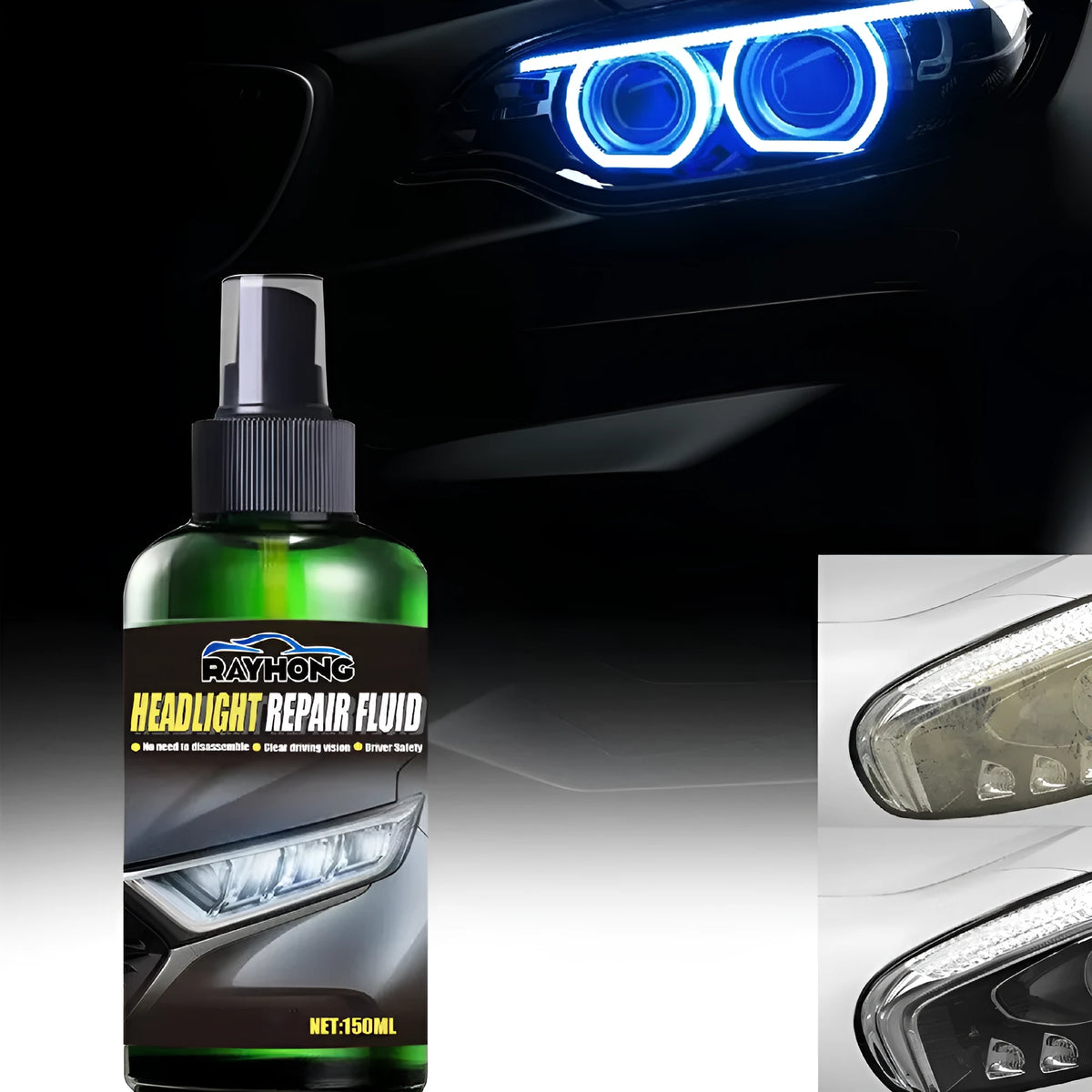 150ml bottle of car lamp repairing liquid for headlight lens restoration