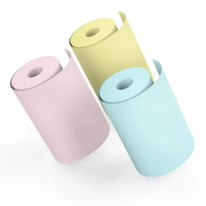 Compact Bluetooth thermal printer for instant photo printing, with wireless connectivity and customizable templates