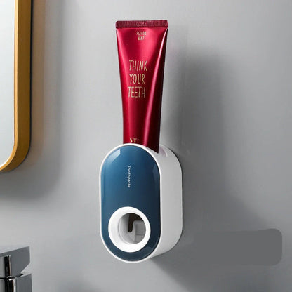 Automatic Wall-mounted Toothpaste Squeezer in multiple colors for efficient dispensing