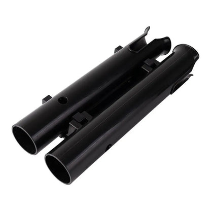 Motorcycle fishing rod rack with carbon material and double-layer plastic fishing rod frame