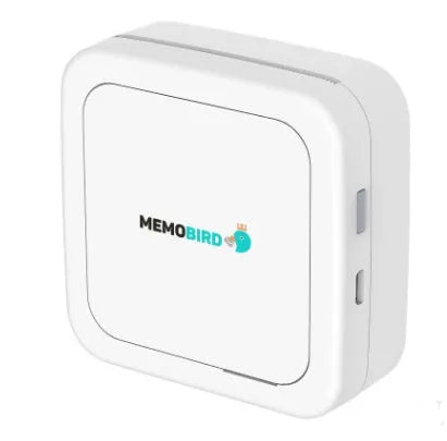 Thermal pocket portable Bluetooth printer, 79x79x40mm, 900mAh battery, pink or white, with thermal paper