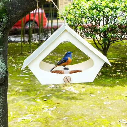 European-style simple iron bird nest with anti-rain design for outdoor courtyard decoration