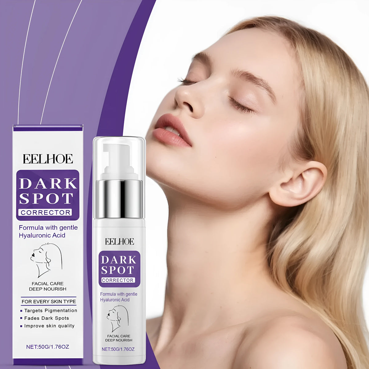 Daily moisturising cream with 50g content in 3.5cm packaging for skincare hydration