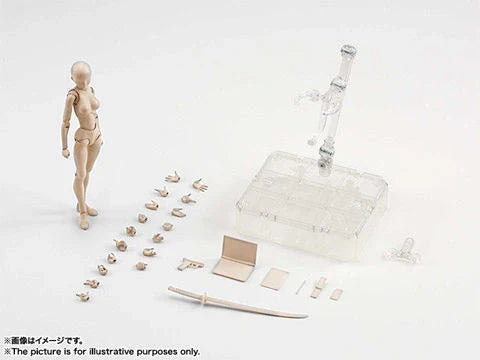 Articulated artist mannequin kit with interchangeable hands and accessories