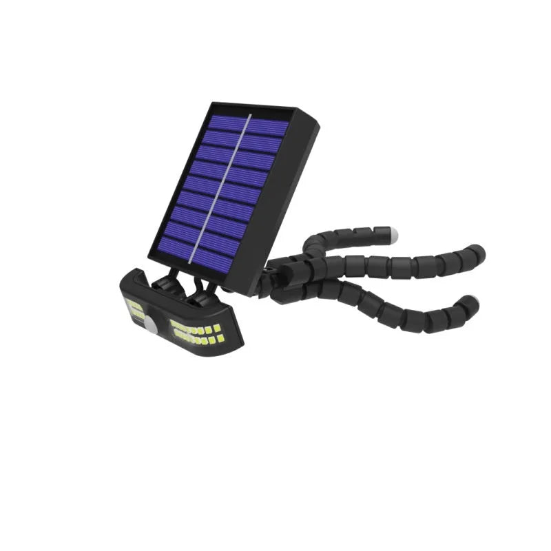 Octopus solar garden lamp with 40 LED beads, ABS shell, for outdoor courtyard lighting in warm or pure white