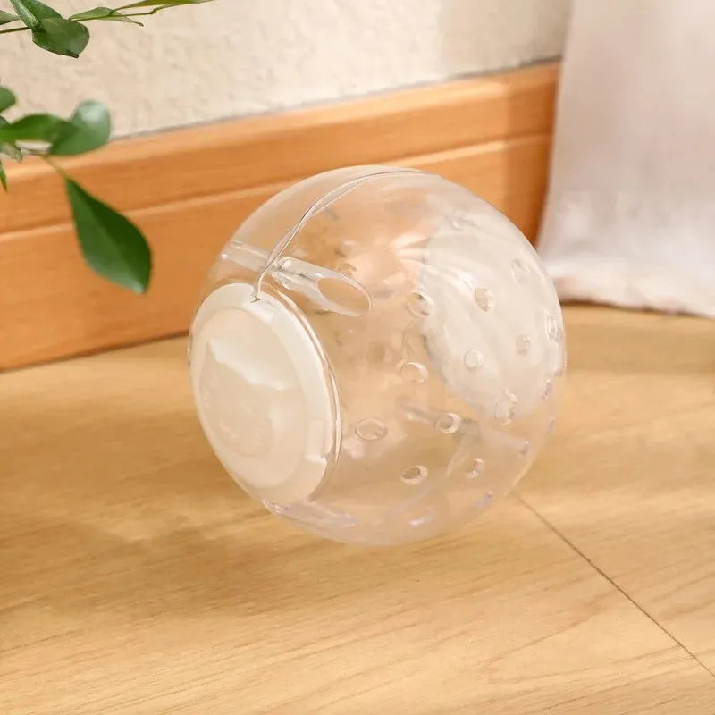 11.5cm diameter blue ABS plastic pet slow feeder ball for cats and small dogs