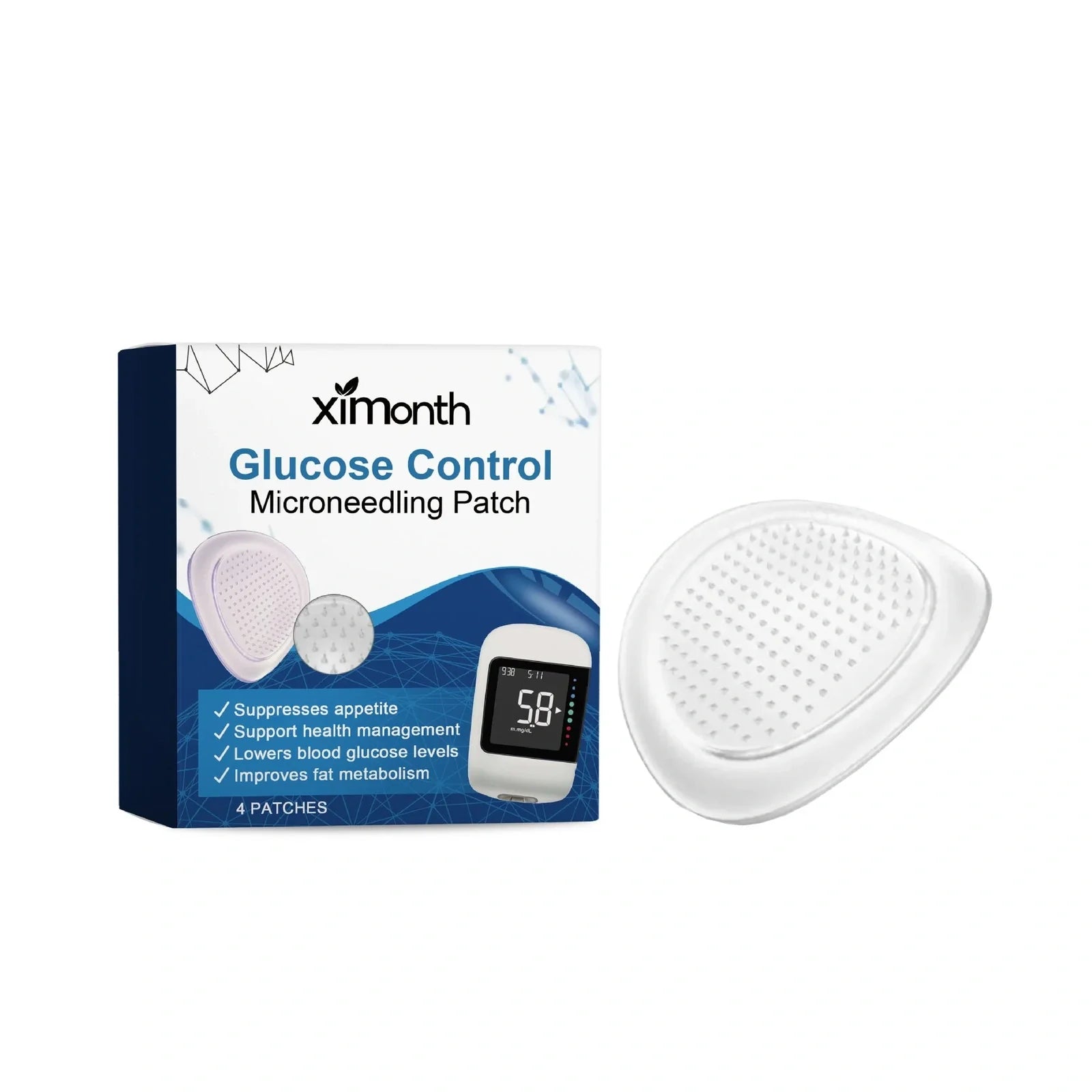 Four moisturising body care patches with ginger and panthenol for targeted skin hydration