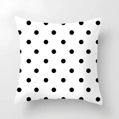 45x45cm geometric pattern cushion cover with peach skin fabric in European styling
