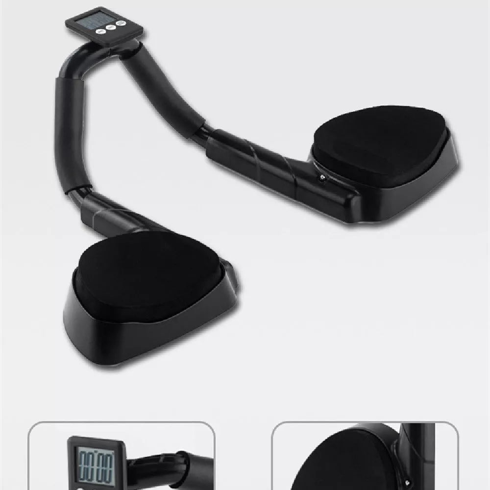Sports Fitness Flat Support Trainer in black and white with anti-slip EVA base
