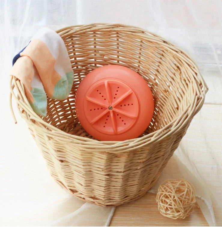 Compact ultrasonic washing machine for delicate fabrics with USB power and various colour options