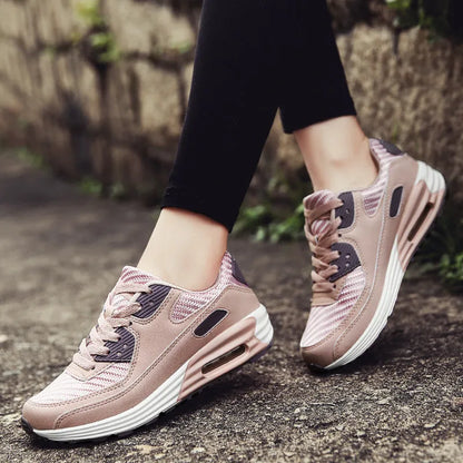 Women's casual shoes with 3.5cm heel in beige orange, grey, and pink purple colour options