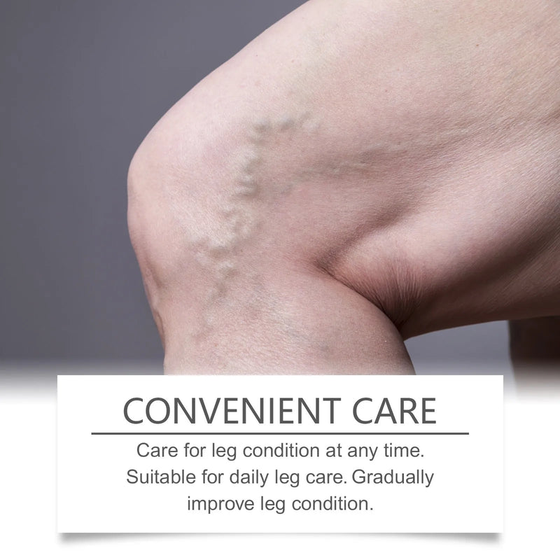 Leg care micro needle patch for nourishing and moisturising skin, made with moxa leaf and ginger root active ingredients, includes hydroxyethyl cellulose hydrogel, box of 4 single-use patches with glycerol and allantoin.