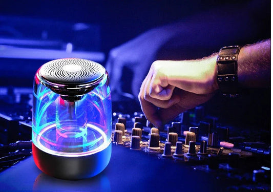 Powerful Bluetooth speaker with vibrant LED lights for rich, dynamic sound and mesmerizing visual effects