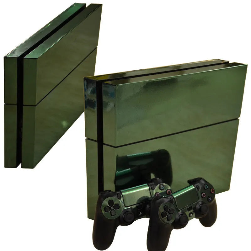 PS4 protective film with matte gold plating in various colours showing 33x20cm dimensions