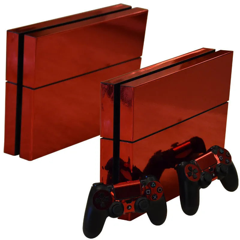 PS4 protective film with matte gold plating in various colours showing 33x20cm dimensions