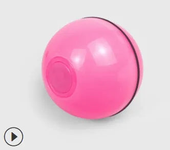 Transparent ABS green electric cat toy ball with laser light, 6.7-7cm diameter, USB rechargeable