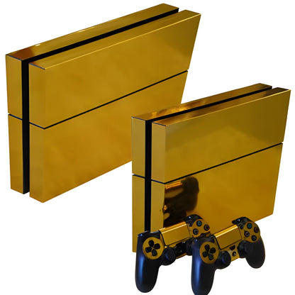 PS4 protective film with matte gold plating in various colours showing 33x20cm dimensions