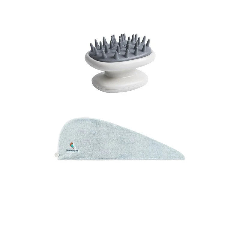 Silicone Scalp Massager Brush with Airbag Design for Gentle Exfoliation and Improved Blood Circulation