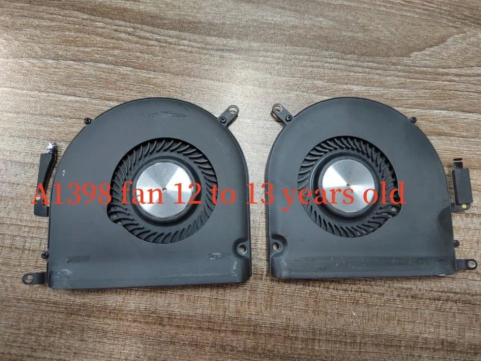 A1398 MacBook Pro replacement cooling fan for 2012-2015 laptop models with standard connector