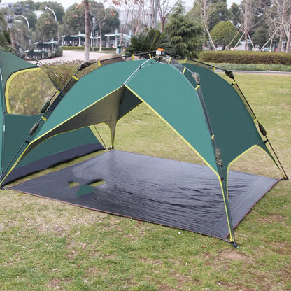 Thick PE ground cloth for camping and picnics, waterproof and durable