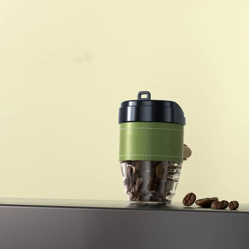 Brown plastic coffee cup-shaped solid car air freshener for cup holders