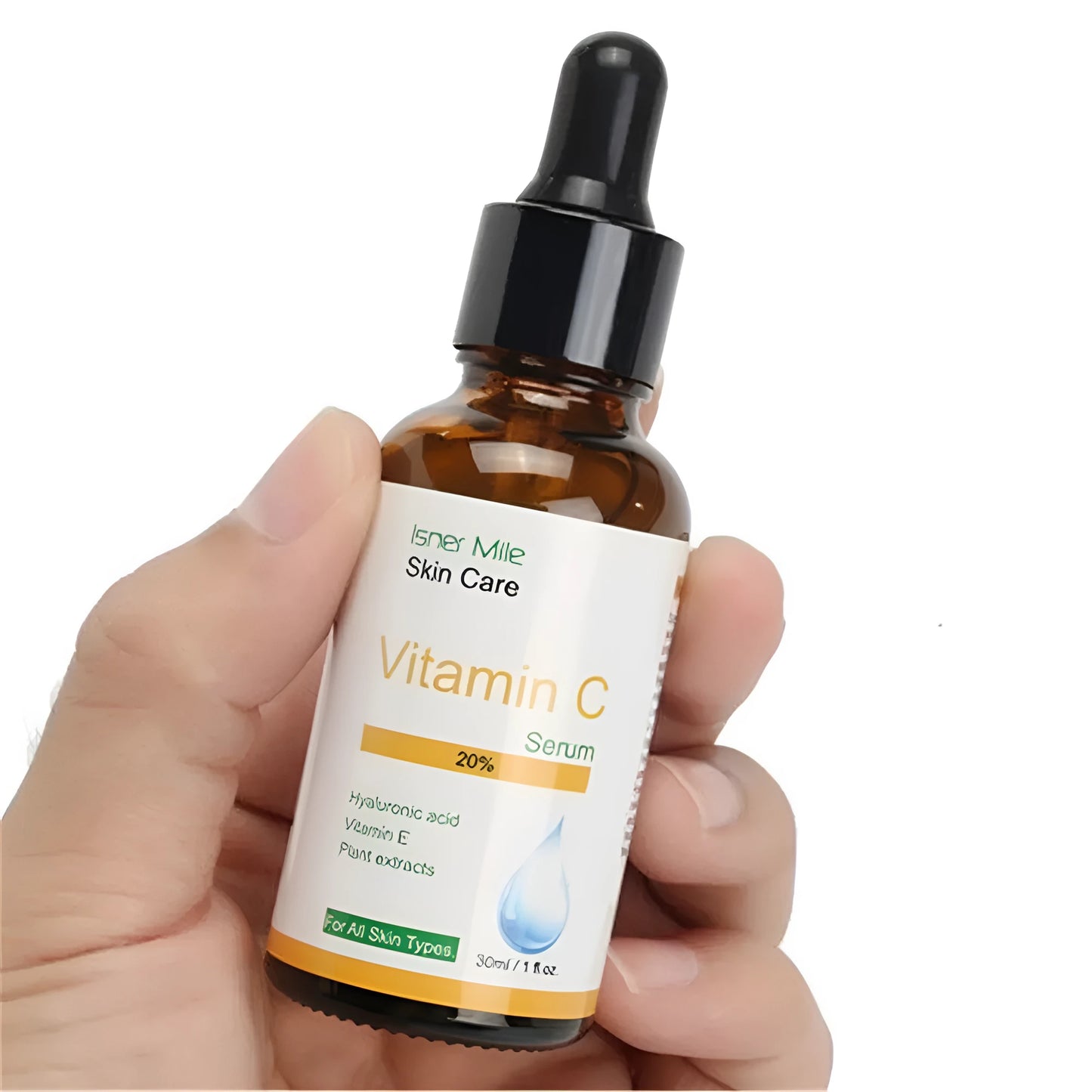 30ml vitamin C serum bottle for dull, uneven skin tone skincare