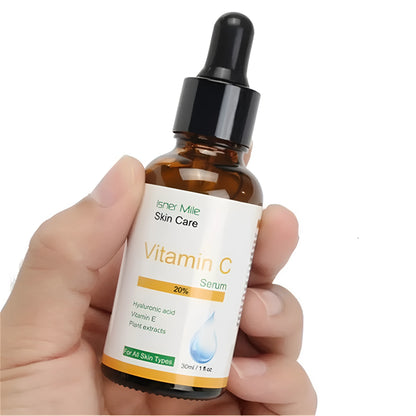 30ml vitamin C serum bottle for dull, uneven skin tone skincare