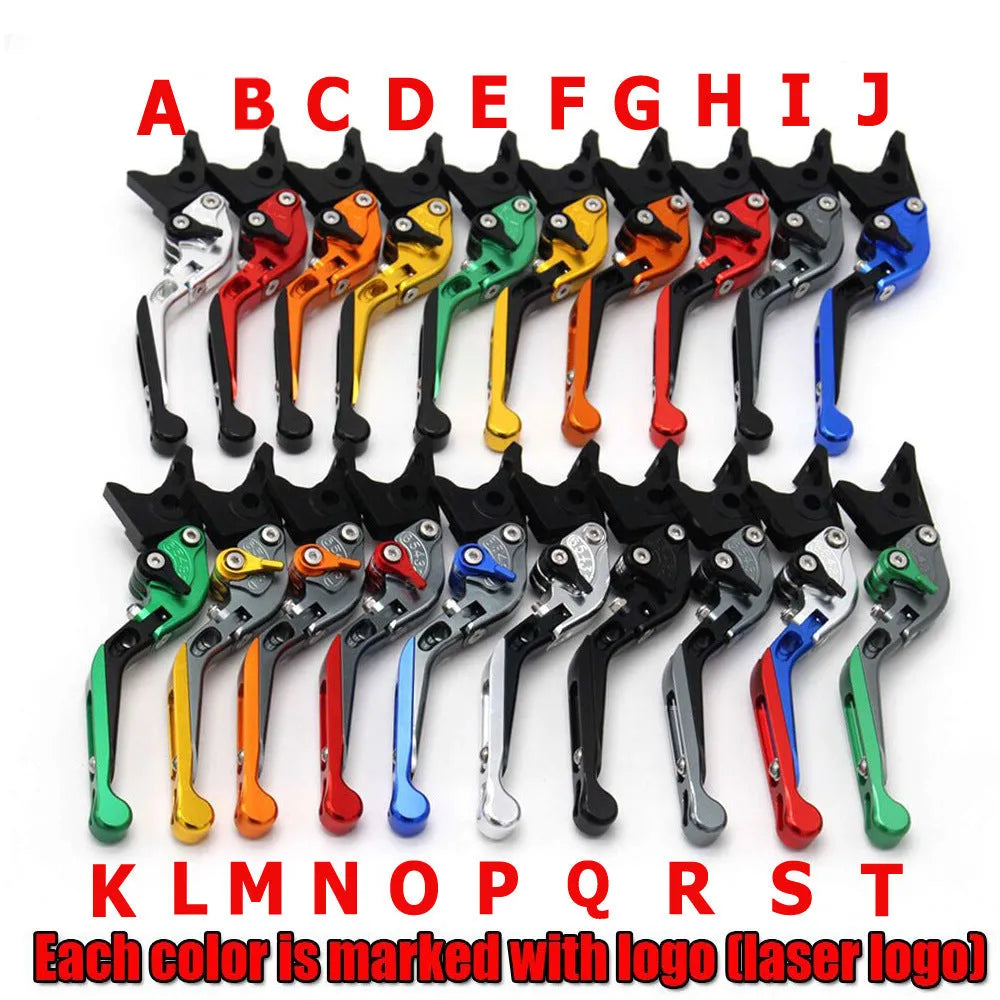 CNC foldable telescopic brake clutch horn levers for Honda CBR500R 2013 onwards, T6061 alloy, anodised, pair