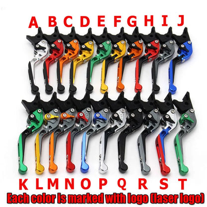 CNC foldable telescopic brake clutch horn levers for Honda CBR500R 2013 onwards, T6061 alloy, anodised, pair
