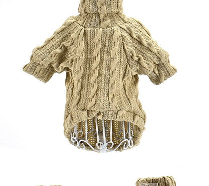 Cosy dog turtleneck sweater in various colours and sizes for small to medium pups