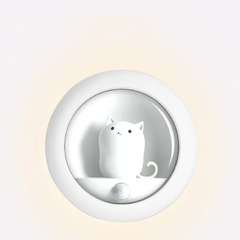 Baby bedside sleep lamp showing orange, pink and white colour modes with projection feature