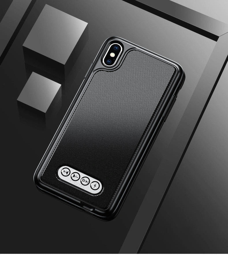 3-in-1 Bluetooth Speaker Phone Case for Apple iPhone with HD microphone and charging clip