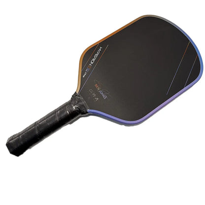 Aurora Multicolor Hyperion 3s pickleball racket with carbon fibre frame and honeycomb core construction