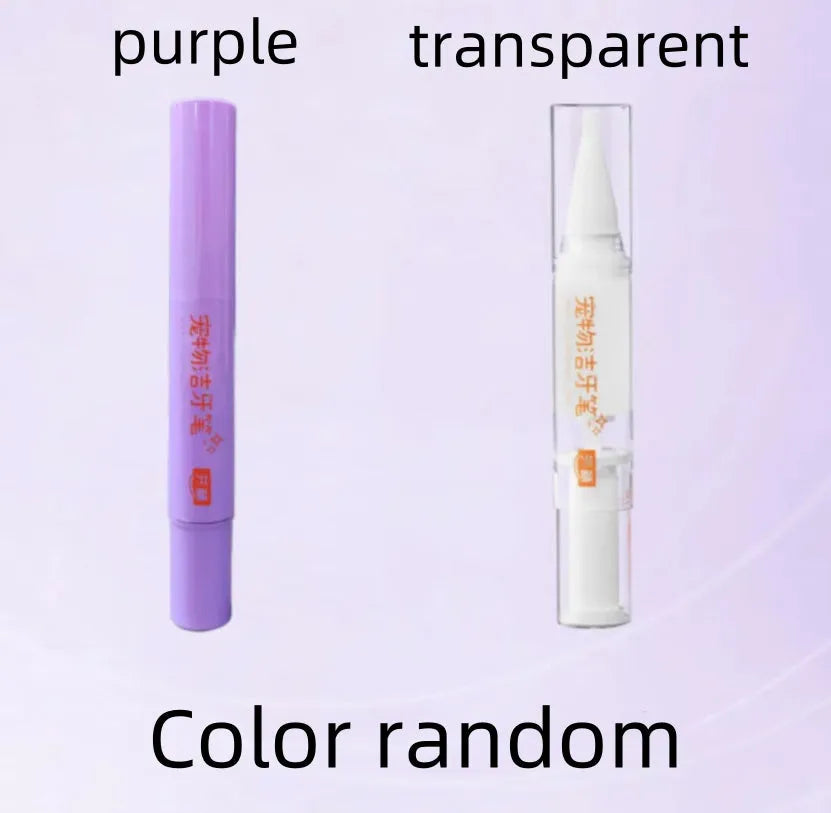 5ml pet toothbrush pen with applicator brush for dog and cat dental cleaning
