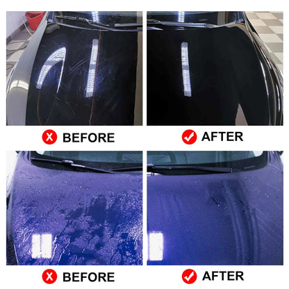 70ml automotive graphene ceramic coating kit with sponge applicator, microfiber cloths, gloves, and coating cloths