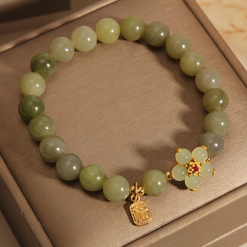 Grey jade colour alloy bracelet for women with casual style design