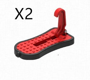 Aluminium alloy car foot assist pedal in silver, black, red, and green