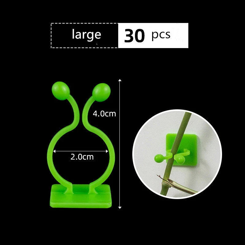 Decorative plant wall clips made of eco-friendly ABS resin in a leaf shape, providing an easy solution for supporting climbing indoor and outdoor plants