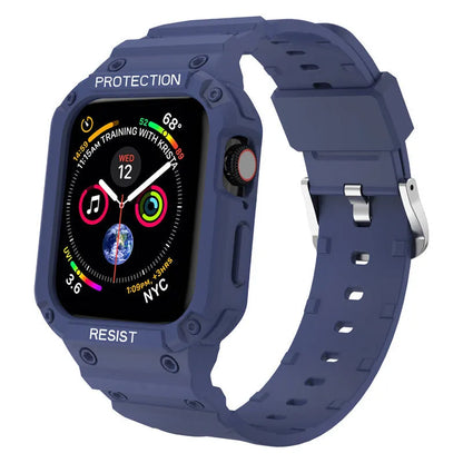 Soft TPU sports strap for Apple Watch Series 8 shown in multiple colour options