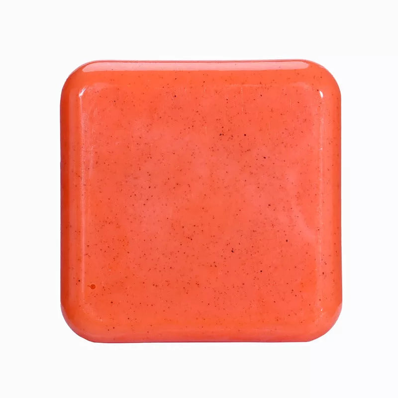 Handmade Frosted Turmeric Cleansing Soap 140g with natural anti-inflammatory benefits